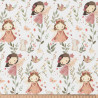 Printed Cotton MAIWENN White / Pink